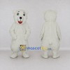 Custom White Polar Bear Mascot Costume Adult Full Body Suit for Winter Events Custom White Polar Bear Mascot Costume Adult Full Body Suit for Winter Events
