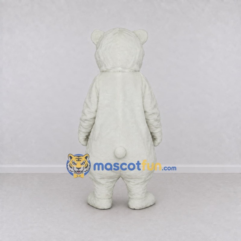 Custom White Polar Bear Mascot Costume Adult Full Body Suit for Winter Events Custom White Polar Bear Mascot Costume Adult Full Body Suit for Winter Events