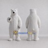 Custom White Polar Bear Mascot Costume Adult Full Body Suit for Winter Events Custom White Polar Bear Mascot Costume Adult Full Body Suit for Winter Events