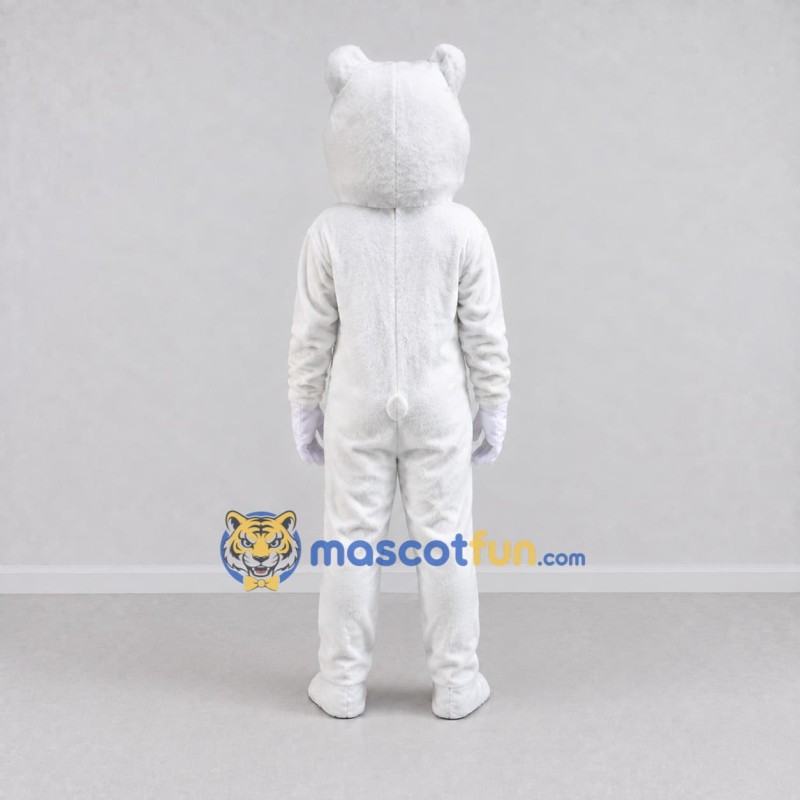 Custom White Polar Bear Mascot Costume Adult Full Body Suit for Winter Events Custom White Polar Bear Mascot Costume Adult Full Body Suit for Winter Events