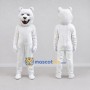 Custom White Polar Bear Mascot Costume Adult Full Body Suit for Winter Events