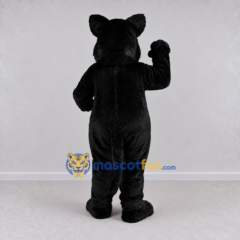 Custom Black and Orange Cat with Bow Tie Mascot Costume Adult Full Body Suit for Halloween Events Custom Black and Orange Cat with Bow Tie Mascot Costume Adult Full Body Suit for Halloween Events