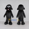 Custom Black Shaggy Dog Mascot Costume Adult Full Body Suit for Pet Events
