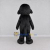 Custom Black Shaggy Dog Mascot Costume Adult Full Body Suit for Pet Events