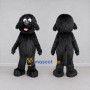 Custom Black Shaggy Dog Mascot Costume Adult Full Body Suit for Pet Events