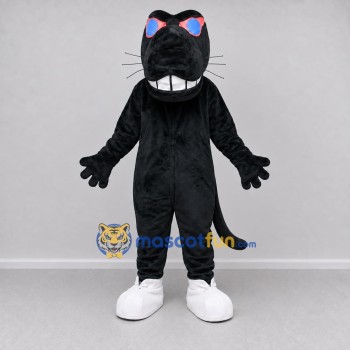 Custom Black Panther with Sunglasses Mascot Costume Adult Full Body Suit for Party Events