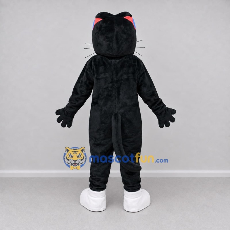 Custom Black Panther with Sunglasses Mascot Costume Adult Full Body Suit for Party Events