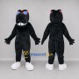 Custom Black Panther with Sunglasses Mascot Costume Adult Full Body Suit for Party Events
