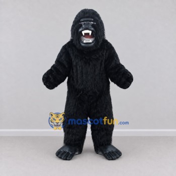 Custom Black Gorilla Mascot Costume Adult Full Body Suit for Wildlife Events Custom Black Gorilla Mascot Costume Adult Full Body Suit for Wildlife Events