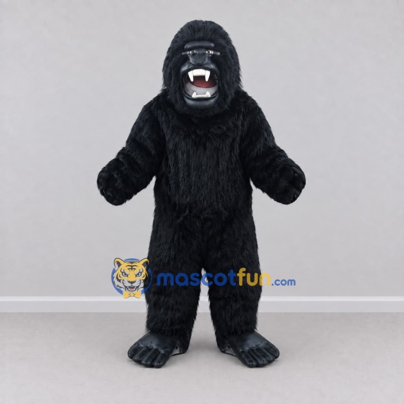 Custom Black Gorilla Mascot Costume Adult Full Body Suit for Wildlife Events Custom Black Gorilla Mascot Costume Adult Full Body Suit for Wildlife Events