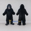 Custom Black Gorilla Mascot Costume Adult Full Body Suit for Wildlife Events Custom Black Gorilla Mascot Costume Adult Full Body Suit for Wildlife Events