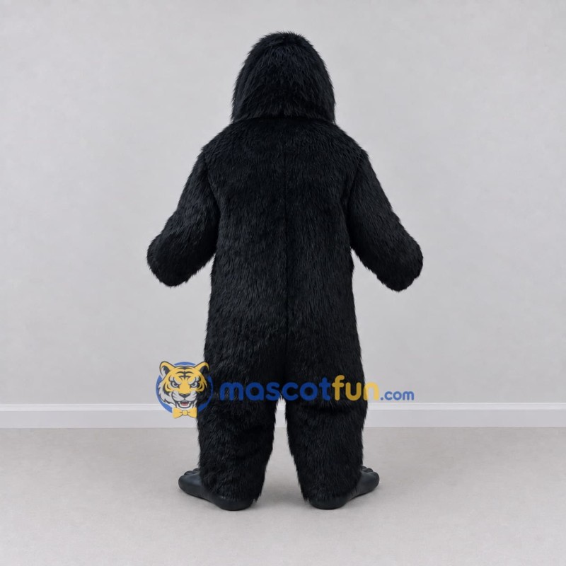 Custom Black Gorilla Mascot Costume Adult Full Body Suit for Wildlife Events Custom Black Gorilla Mascot Costume Adult Full Body Suit for Wildlife Events