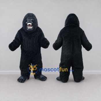 Custom Black Gorilla Mascot Costume Adult Full Body Suit for Wildlife Events