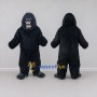 Custom Black Gorilla Mascot Costume Adult Full Body Suit for Wildlife Events