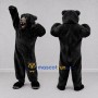 Custom Black Roaring Bear Mascot Costume Adult Full Body Suit for Sports Events