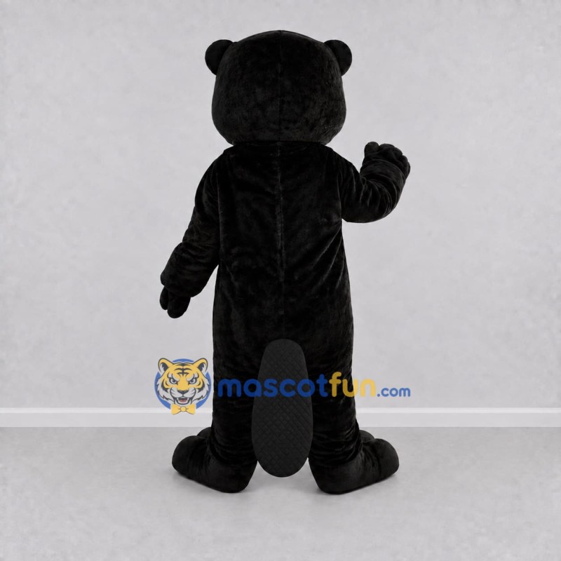 Custom Black Beaver Mascot Costume Adult Full Body Suit for School Events Custom Black Beaver Mascot Costume Adult Full Body Suit for School Events