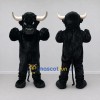 Custom Black Bull Mascot Costume Adult Full Body Suit for Sports Events Custom Black Bull Mascot Costume Adult Full Body Suit for Sports Events