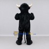 Custom Black Bull Mascot Costume Adult Full Body Suit for Sports Events Custom Black Bull Mascot Costume Adult Full Body Suit for Sports Events