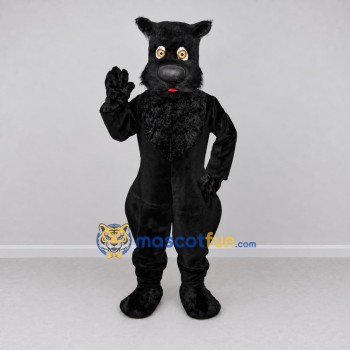 Custom Black Wolf Mascot Costume Adult Full Body Suit for Sports Events Custom Black Wolf Mascot Costume Adult Full Body Suit for Sports Events