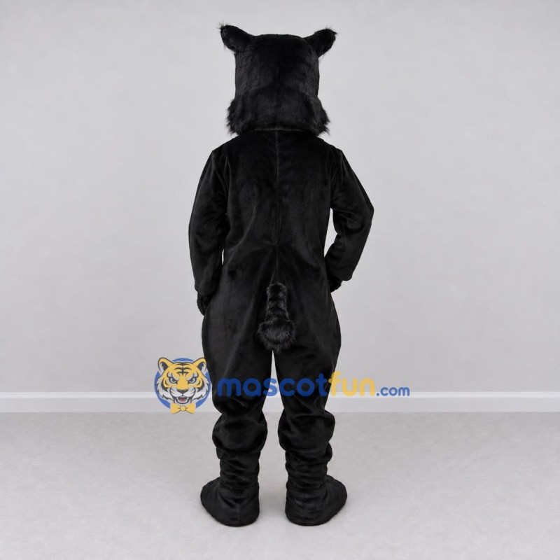 Custom Black Wolf Mascot Costume Adult Full Body Suit for Sports Events Custom Black Wolf Mascot Costume Adult Full Body Suit for Sports Events