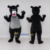 Custom Black and Gray Bear Mascot Costume Adult Full Body Suit for School Events Custom Black and Gray Bear Mascot Costume Adult Full Body Suit for School Events