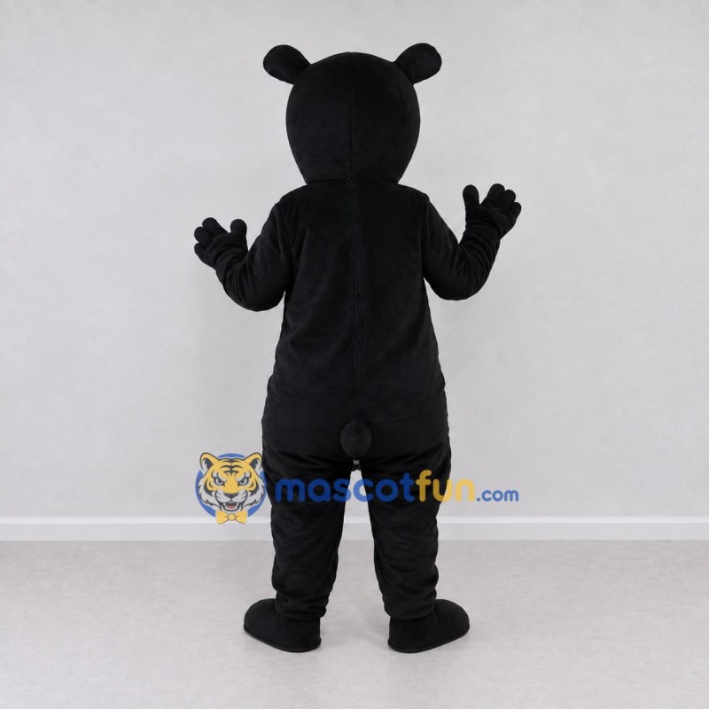 Custom Black and Gray Bear Mascot Costume Adult Full Body Suit for School Events Custom Black and Gray Bear Mascot Costume Adult Full Body Suit for School Events