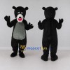 Custom Black and Gray Bear Mascot Costume Adult Full Body Suit for School Events Custom Black and Gray Bear Mascot Costume Adult Full Body Suit for School Events