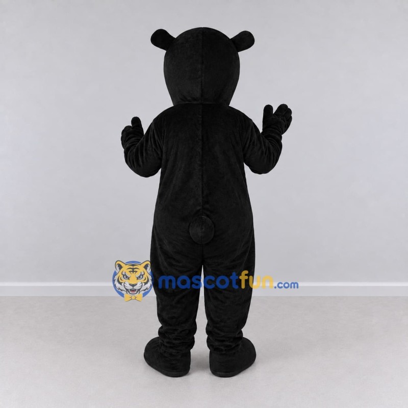 Custom Black and Gray Bear Mascot Costume Adult Full Body Suit for School Events Custom Black and Gray Bear Mascot Costume Adult Full Body Suit for School Events