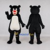 Custom Black and White Bear Mascot Costume Adult Full Body Suit for Children's Events Custom Black and White Bear Mascot Costume Adult Full Body Suit for Children's Events