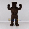 Custom Dark Brown Roaring Wolf Mascot Costume Adult Full Body Suit for Sports Events