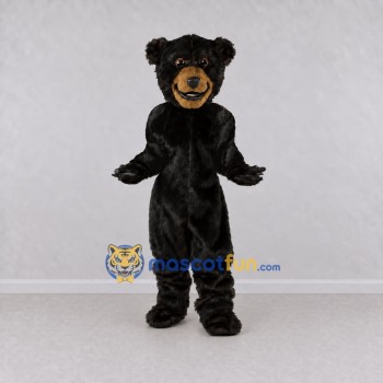 Custom Black and Tan Bear Mascot Costume Adult Full Body Suit for Wildlife Events