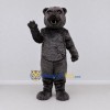 Custom Dark Gray Bear Mascot Costume Adult Full Body Suit for Wildlife Events