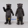 Custom Dark Gray Bear Mascot Costume Adult Full Body Suit for Wildlife Events