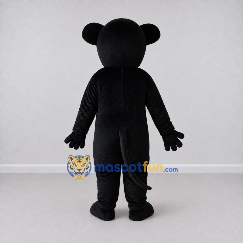 Custom Black and Pink Mouse Mascot Costume Adult Full Body Suit for Children's Events Custom Black and Pink Mouse Mascot Costume Adult Full Body Suit for Children's Events