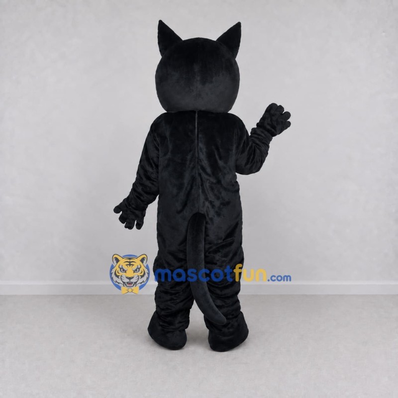 Custom Black and White Cat Mascot Costume Adult Full Body Suit for Halloween Events Custom Black and White Cat Mascot Costume Adult Full Body Suit for Halloween Events