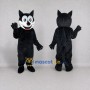 Custom Black and White Cat Mascot Costume Adult Full Body Suit for Halloween Events