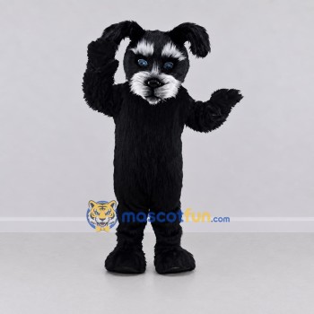 Custom Black and White Schnauzer Dog Mascot Costume Adult Full Body Suit for Pet Events Custom Black and White Schnauzer Dog Mascot Costume Adult Full Body Suit for Pet Events