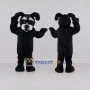 Custom Black and White Schnauzer Dog Mascot Costume Adult Full Body Suit for Pet Events