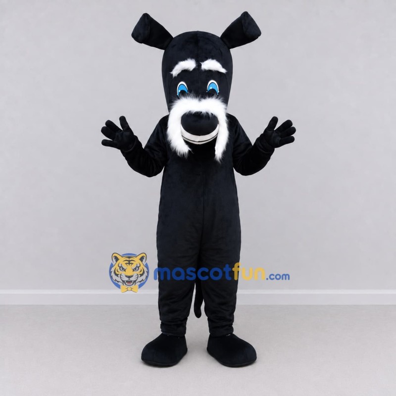 Custom Black and White Dog Mascot Costume Adult Full Body Suit for Pet Events Custom Black and White Dog Mascot Costume Adult Full Body Suit for Pet Events