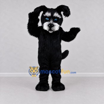 Custom Black and White Schnauzer Dog Mascot Costume Adult Full Body Suit for Pet Events Custom Black and White Schnauzer Dog Mascot Costume Adult Full Body Suit for Pet Events