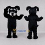 Custom Black and White Schnauzer Dog Mascot Costume Adult Full Body Suit for Pet Events