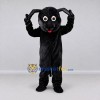 Custom Black Dog Mascot Costume Adult Full Body Suit for Pet Events Custom Black Dog Mascot Costume Adult Full Body Suit for Pet Events