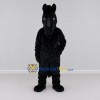 Custom Black Horse Mascot Costume Adult Full Body Suit for Farm Events Custom Black Horse Mascot Costume Adult Full Body Suit for Farm Events