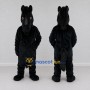 Custom Black Horse Mascot Costume Adult Full Body Suit for Farm Events