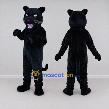 Custom Black Panther Mascot Costume Adult Full Body Suit for Sports Events