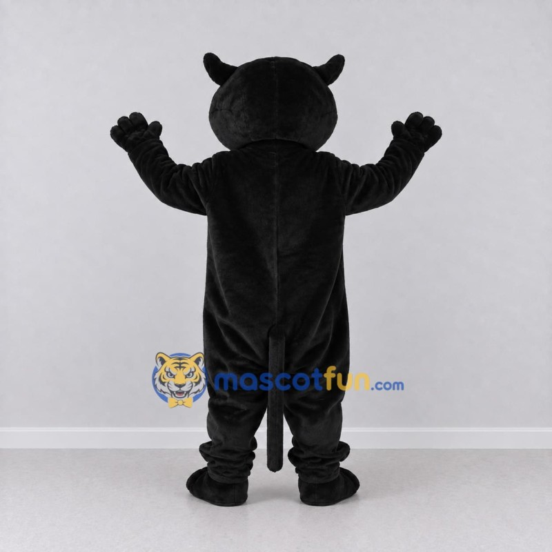 Custom Black and Tan Panther Mascot Costume Adult Full Body Suit for Sports Events Custom Black and Tan Panther Mascot Costume Adult Full Body Suit for Sports Events