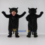 Custom Black and Tan Panther Mascot Costume Adult Full Body Suit for Sports Events