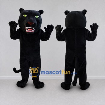 Custom Black Panther Mascot Costume Adult Full Body Suit for Sports Events