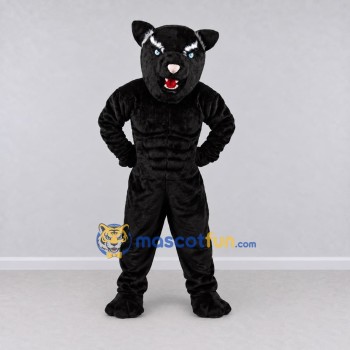 Custom Black Panther Mascot Costume Adult Full Body Suit for Sports Events Custom Black Panther Mascot Costume Adult Full Body Suit for Sports Events