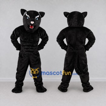 Custom Black Panther Mascot Costume Adult Full Body Suit for Sports Events